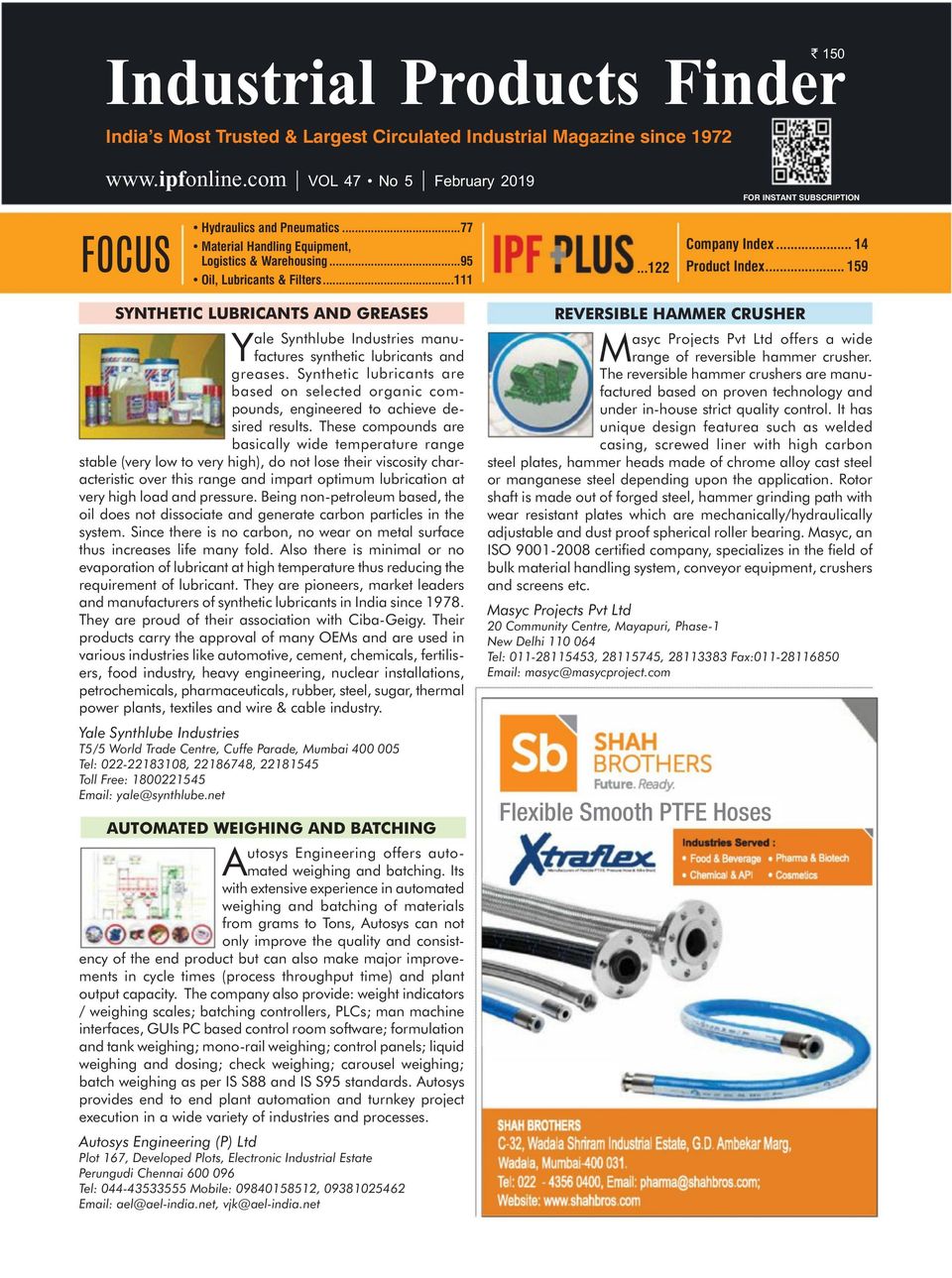 Industrial Products FinderFebruary 2019 Magazine